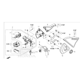 HONDA, CMX1100AM-2021-ED-NHC52, F24 - SEITENABDECKUNG KOMBISCHALTER